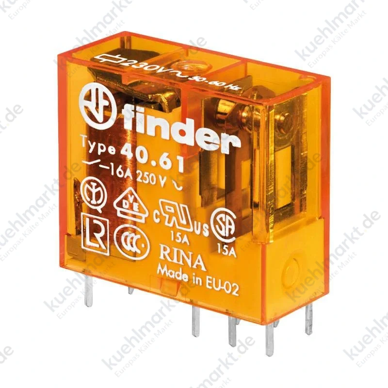 Finder Mini-Relais 1 Wechsler 16A 220VAC 406182304000