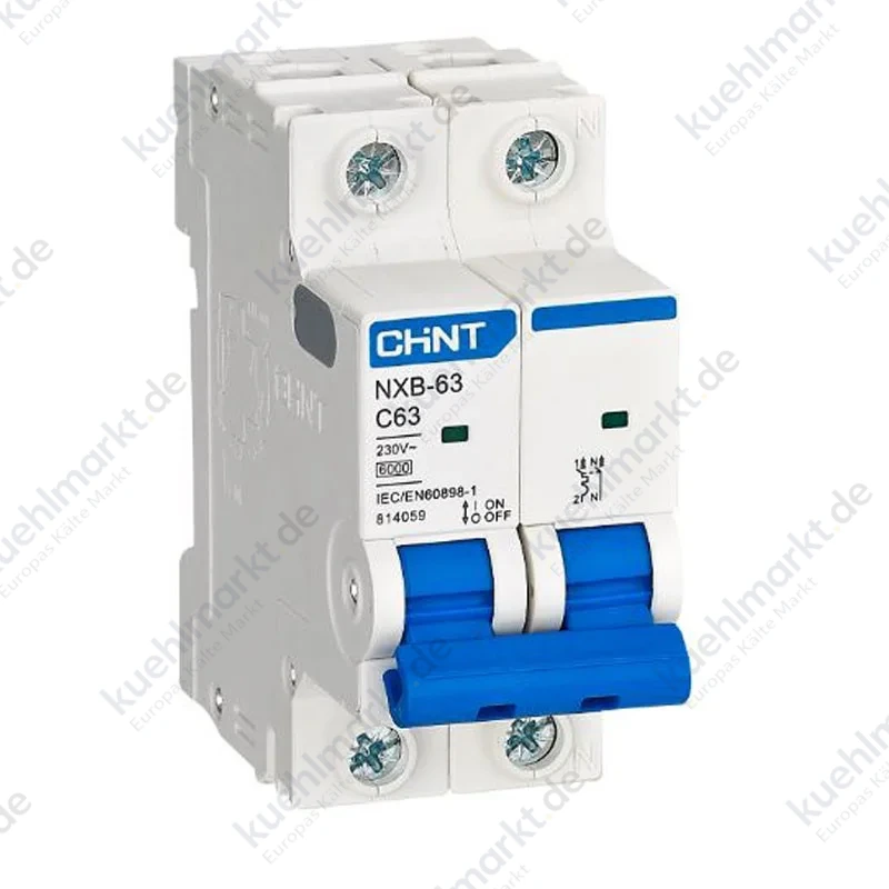 Chint LS-Schalter NXB-63S 1P+N 6A 4,5kA C 2 Module 296747
