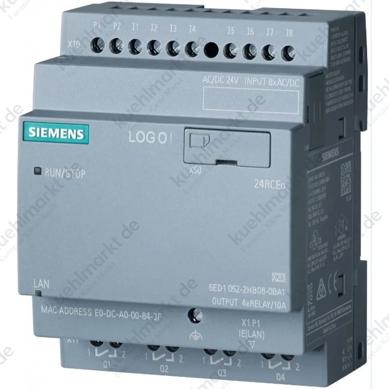 Siemens LOGO! 24RCEO Logikmodul 8DI/4DO 400 Blöcke 6ED10522HB080BA2