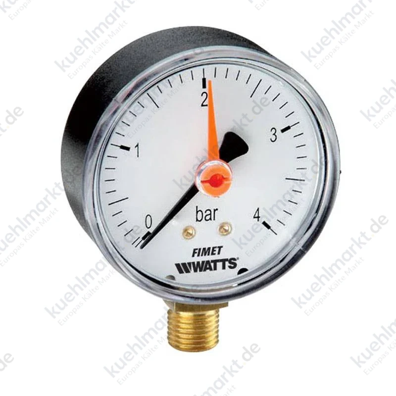 Watts radialer Manometer für Heizungsanlagen 3/8 PA4206BC07