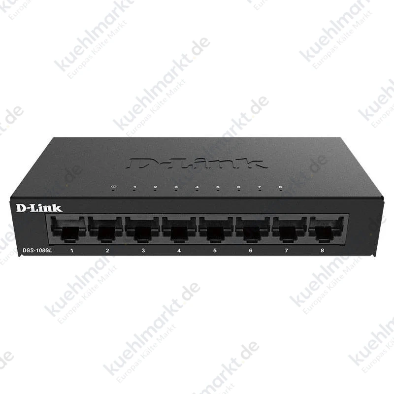 D-Link 8-Port Gigabit Unmanaged 10/100/1000 Mbps Netzteil DGS-108GL