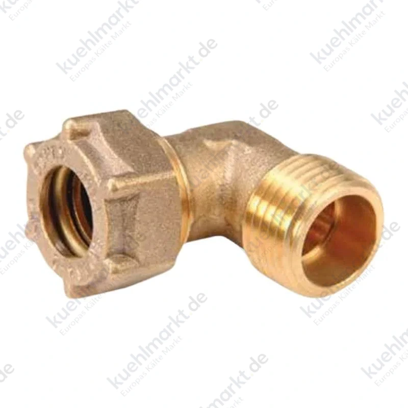 IBP Winkelverschraubung 90 Grad I/A 12 mm x 3/8 Messing IG403 01203000