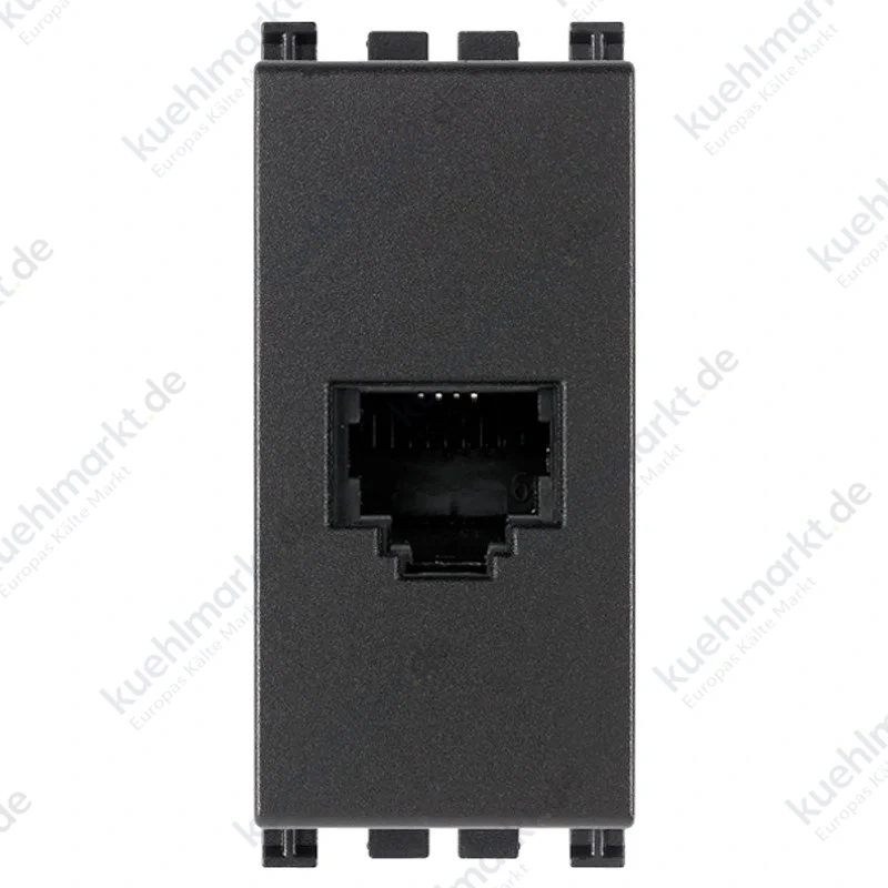 Vimar Arke Telefonbuchse RJ11 6/4 grau 19320