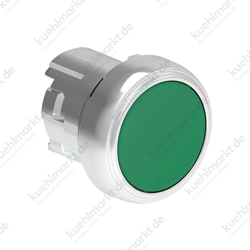 Lovato Platin 22 mm Impulsknopf rasiert grün LPSB103