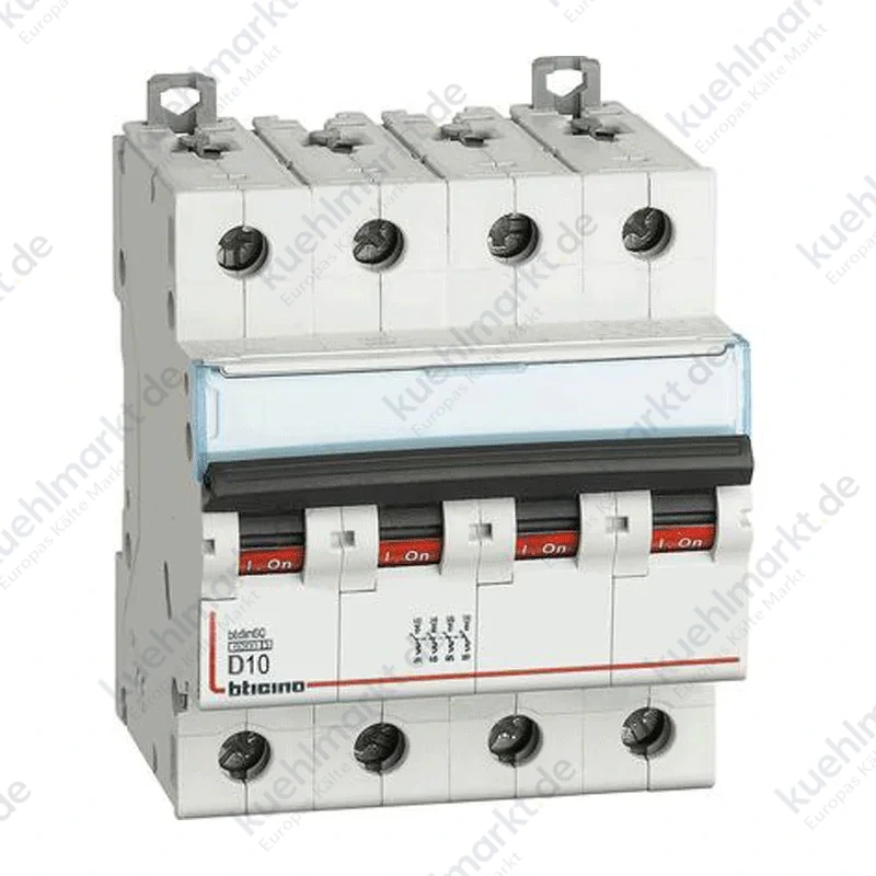 Bticino LS-Schalter 10A 4-polig 6KA D Kurve 4 Module FN84D10
