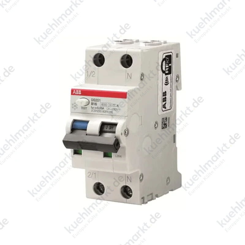 Abb Fehlerstrom und Leitungsschutzschalter 40A 30mA 1P+N 1P+N Typ A 6KA 2 Module DS201C40A30
