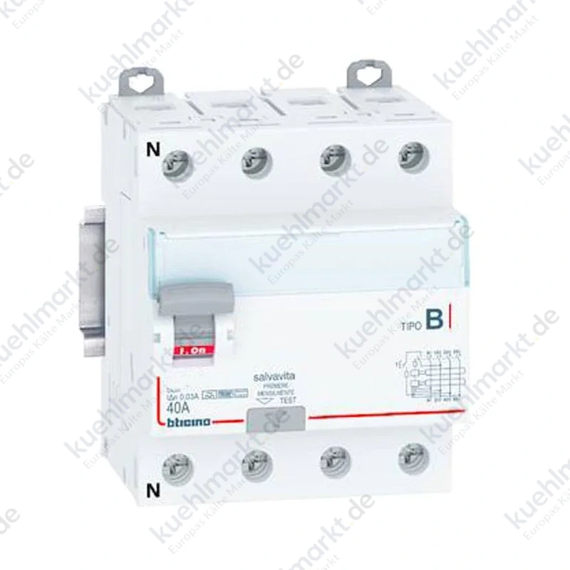 Bticino 40A 4P 30MA Fehlerstrom-Schutzschalter Typ B 4 Mod G743B40