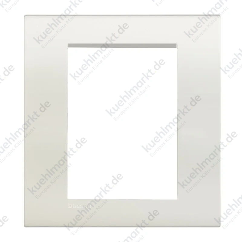 Bticino LivingLight quadratische Platte 3+3 Plätze weißes Licht LNA4826BI