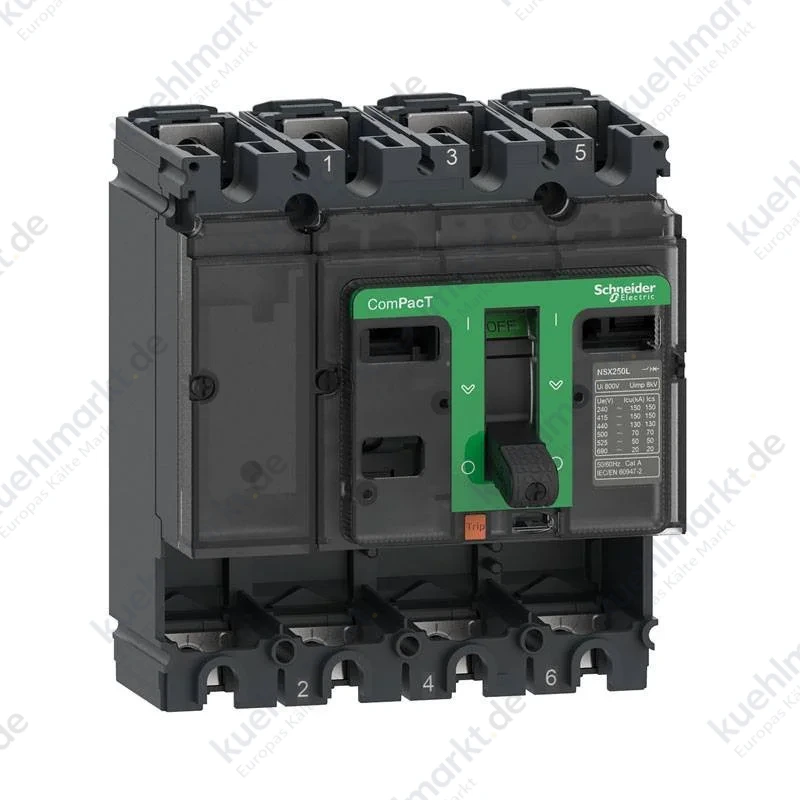 Schneider Leistungsschalter ohne Auslöseeinheit ComPacT NSX160F 36kA 4P 160A C16F4