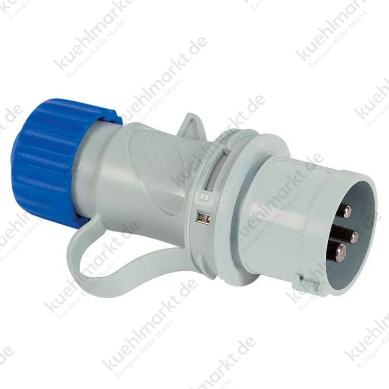 Fanton mobiler Industriestecker 2P+E 16A 230V IP44 blau 70100