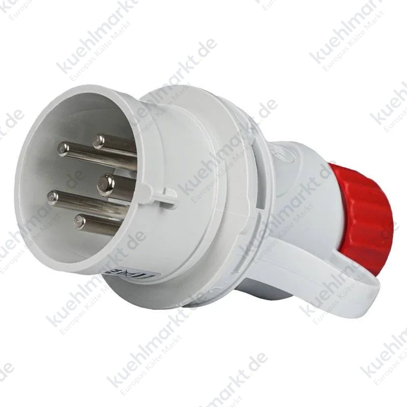 Fanton mobiler Industriestecker 3P+N+E 32A 400V IP44 rot 70125