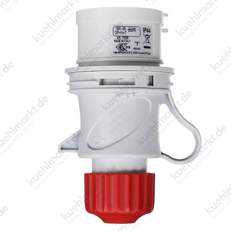 Fanton mobiler Industriestecker 3P+N+E 32A 400V IP44 rot 70125