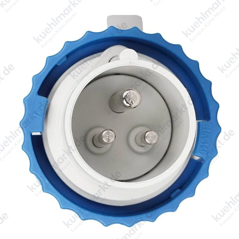 Fanton mobiler Industriestecker 2P+E 32A 230V IP67 blau 70160