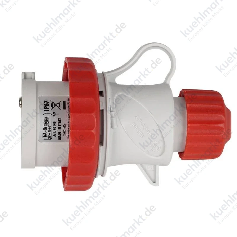 Fanton mobiler Industriestecker 3P+N+E 32A 400V IP67 rot 70165