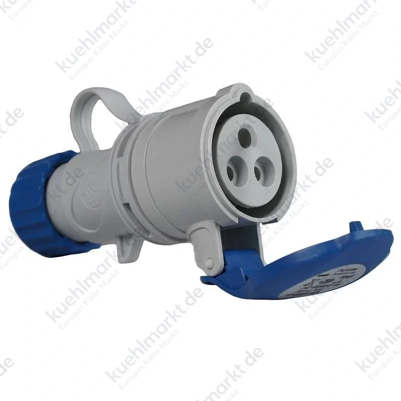 Fanton Industrie-Steckdose 2P+E 16A 230V IP44 blau 71100