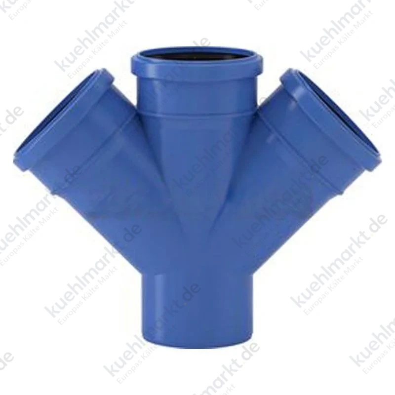 Valsir Triplus PP Doppel Abwasseranschluss 45 Grad D 110/110/110 mm VS0650655