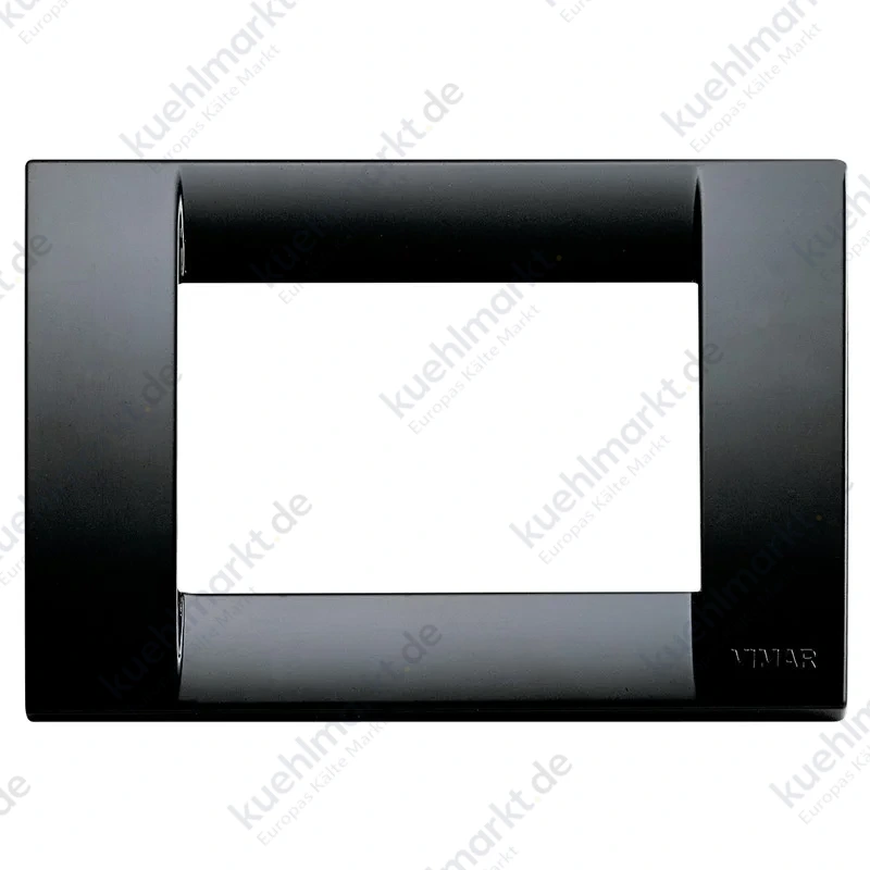 Vimar Idea classic polierter Abdeckrahmen 3 Module schwarz 16743.16
