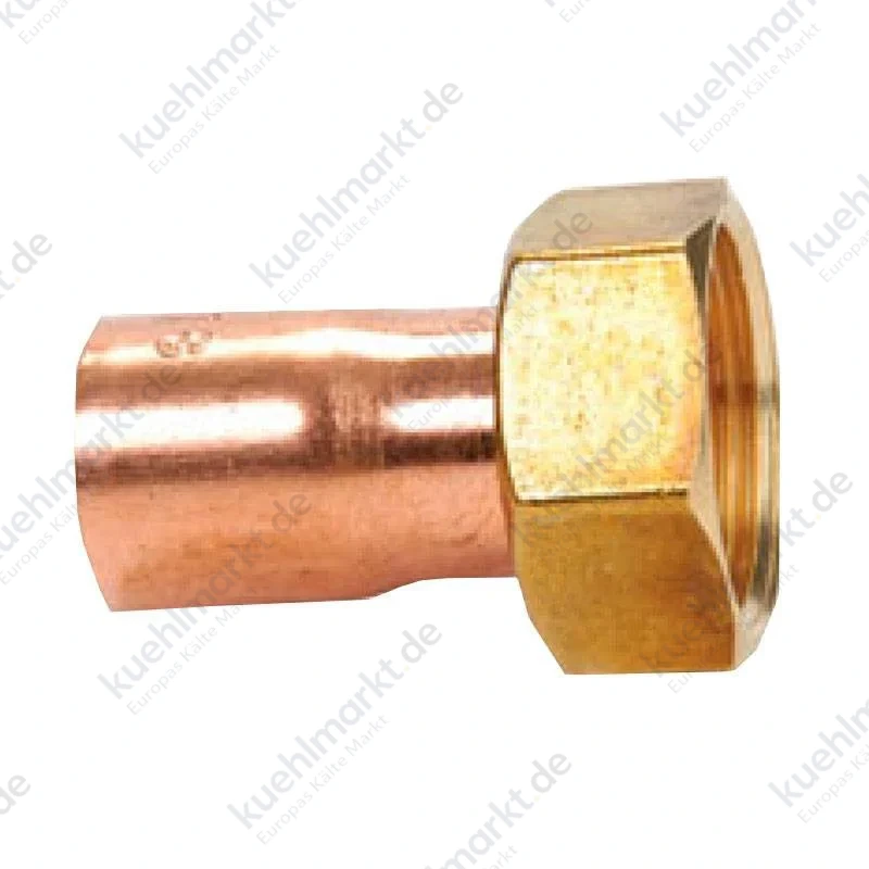 IBP Wasser- und Gasverschraubung mit Mutter I D 18 mm x 3/4 Kupfer 5359G01800600P