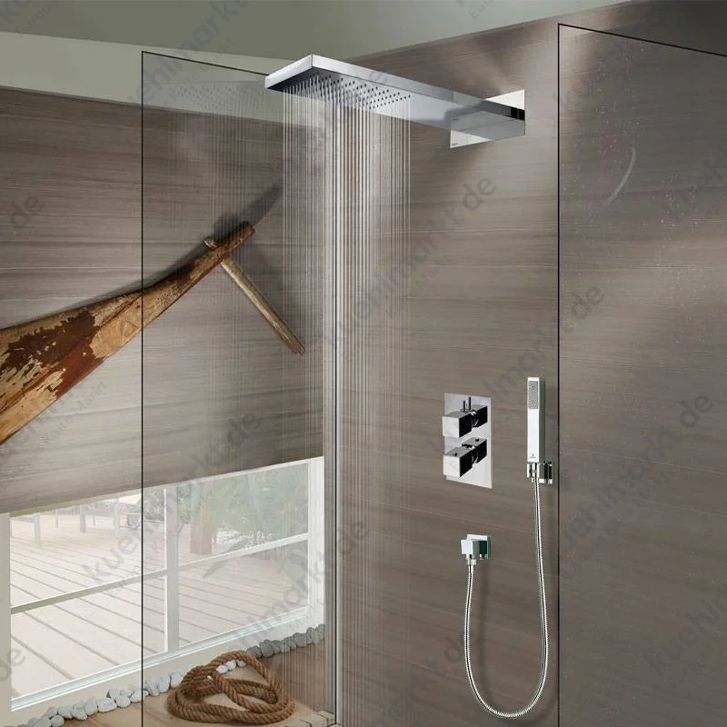 Bossini Manhattan 1-Strahl Kopfbrause Wandmontage chrom I00575000008