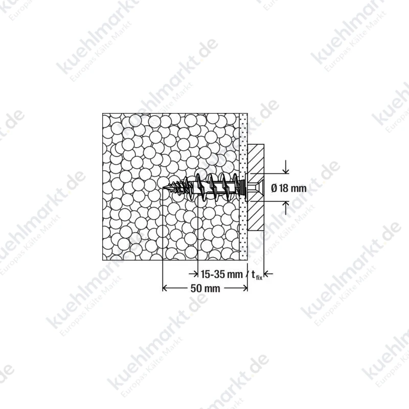Fischer Dübel für leichte Lasten FID 50 L 50 mm 50 Stück 00570347