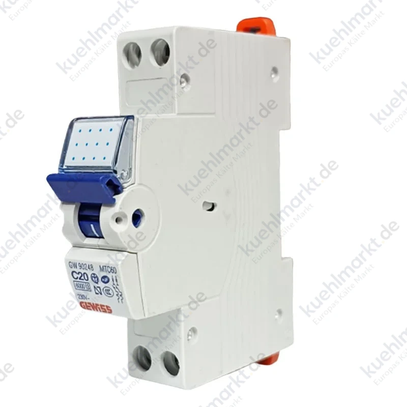 Gewiss Leitungsschutzschalter 20A 2P 6KA C 1 Modul GW90248