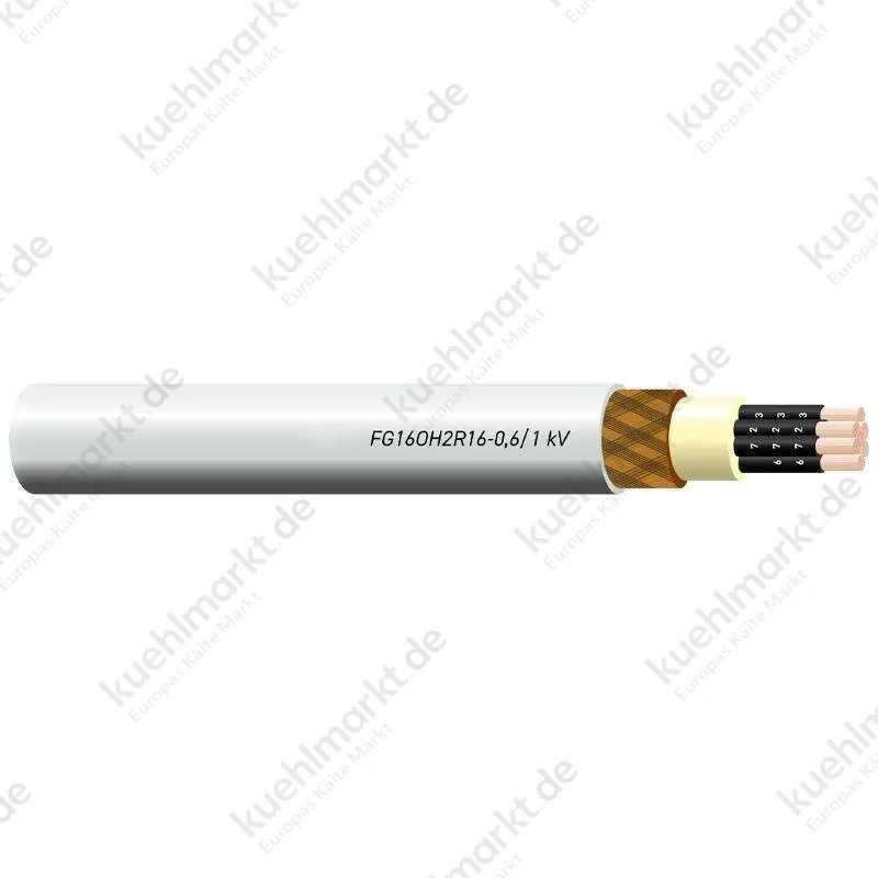 Mehradriges geschirmtes Kabel FG16OH2R16 12x1,5 mmq 0,6/1kV Grau