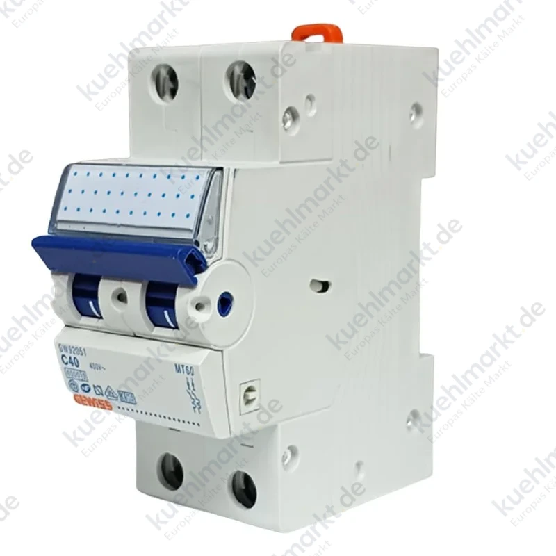 Gewiss Leitungsschutzschalter 40A 2P 6KA C 2 Module GW92051