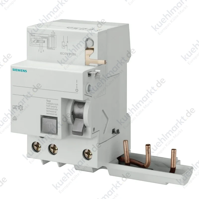 Siemens FI-Block 3P 40A 30mA AC Typ 3 Module für 5SL6-5SL4 5SM23330