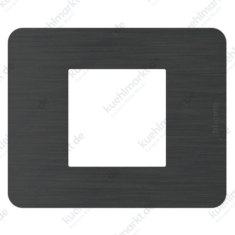 Bticino MatixGO 2 Module Abdeckrahmen Schwarz Nickel JA4802EN