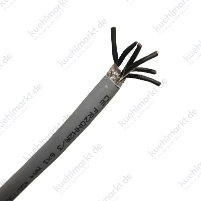 Druckfestes, geschirmtes Kabel FROHH2R 6x1 mmq 450/750 V
