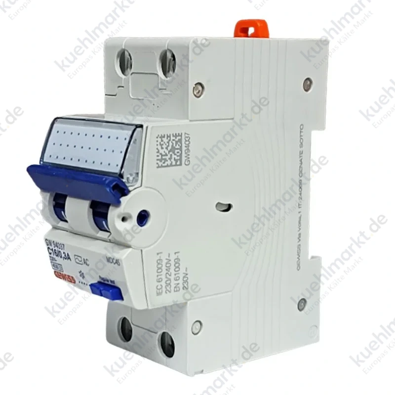 Gewiss Fehlerstrom und Leitungsschutzschalter 16A 2P 300MA AC 4.5KA 2 Module GW94037