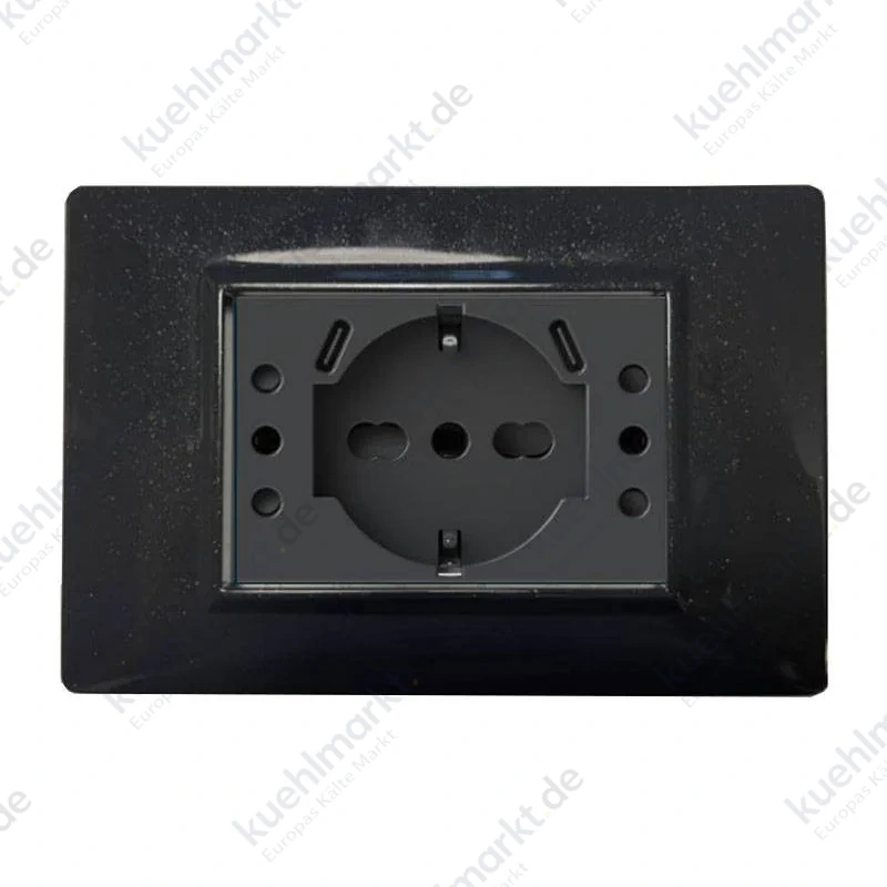 Bundle Kit 4Box für Vimar Arkè anthrazit mit USB 4BUSBP503KIT.AN