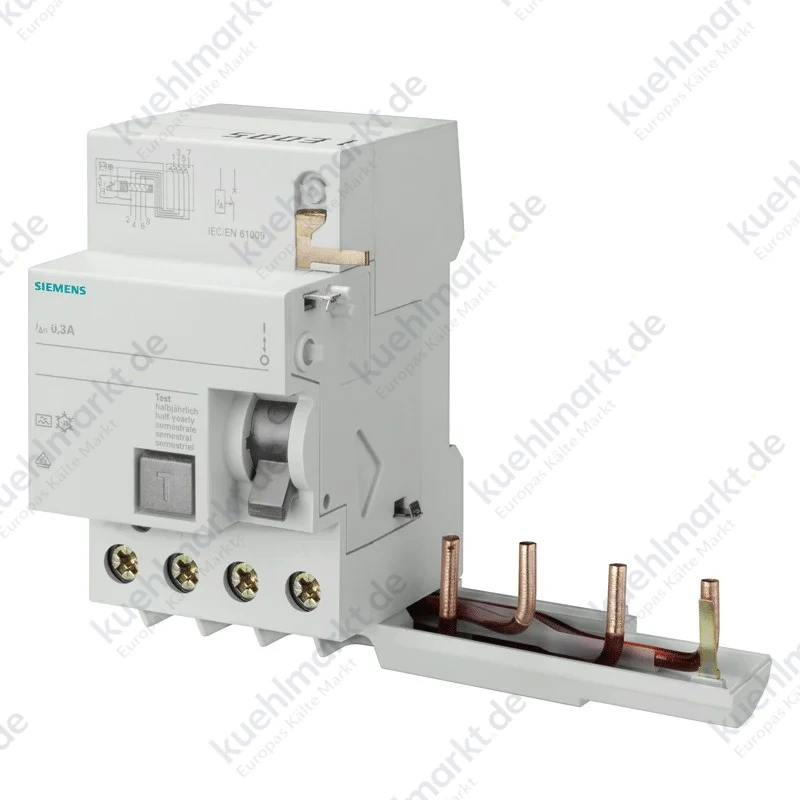 Siemens FI-Block 4P 63A 300mA Typ A 3 Module für 5SL6-5SL4 5SM26466
