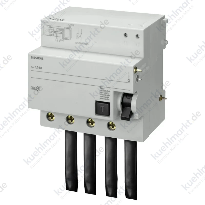 Siemens FI-Block 4P 100A 300mA AC Typ 5 Module für 5SP4 5SM26470