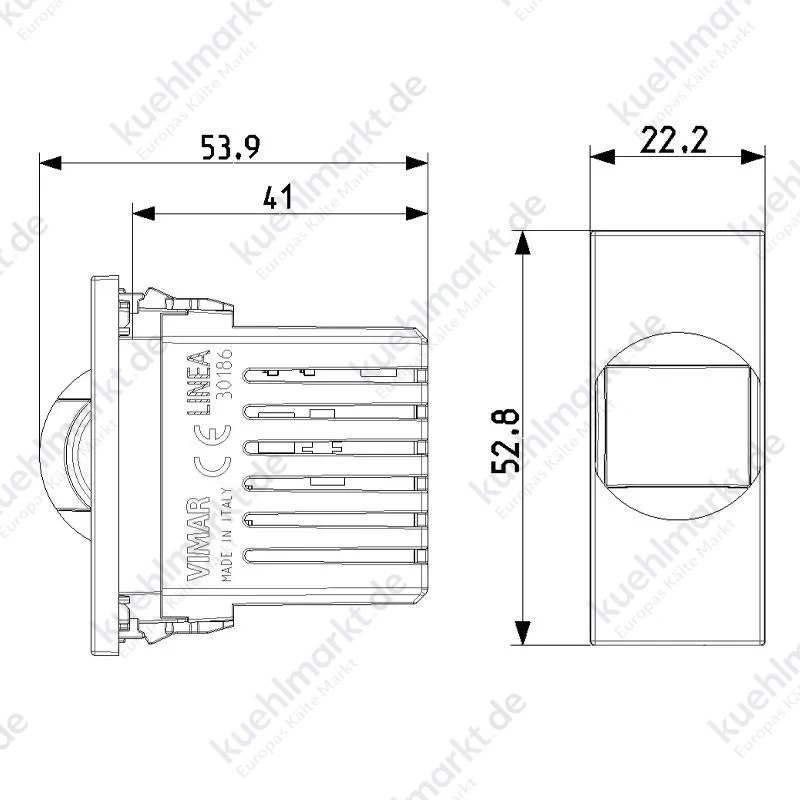Vimar Linea IR-Schalter 220-240V Weiß 30186.B