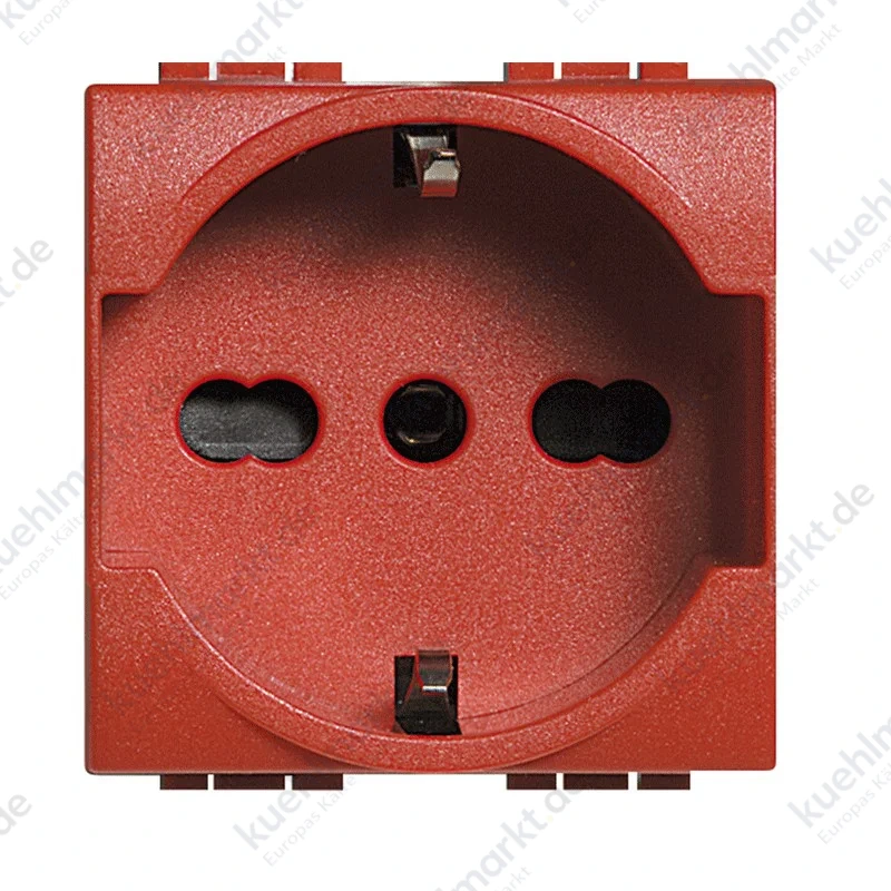 Bticino Wohnraumleuchte schuko rot Fassung L4140/16R