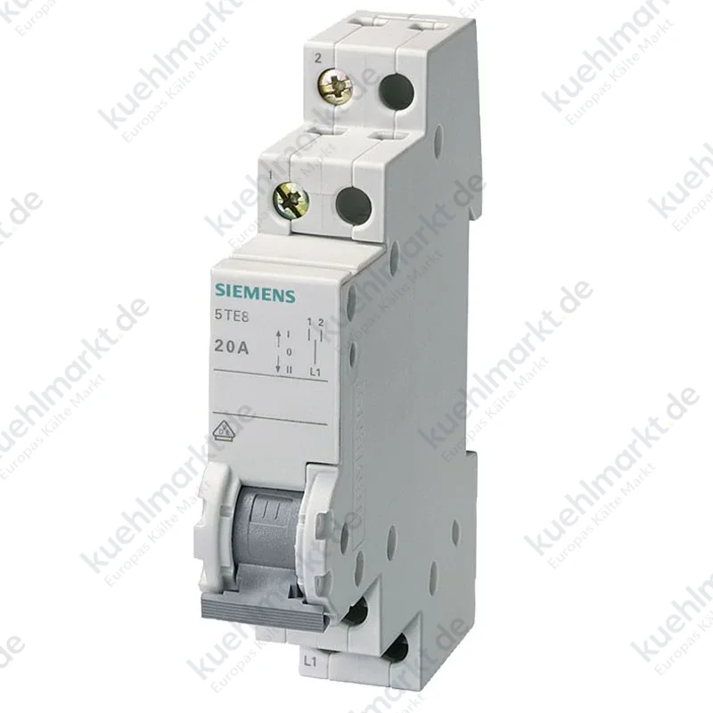 Schalter Siemens 2P 20A 1-0-2 1 Modul 5TE8142