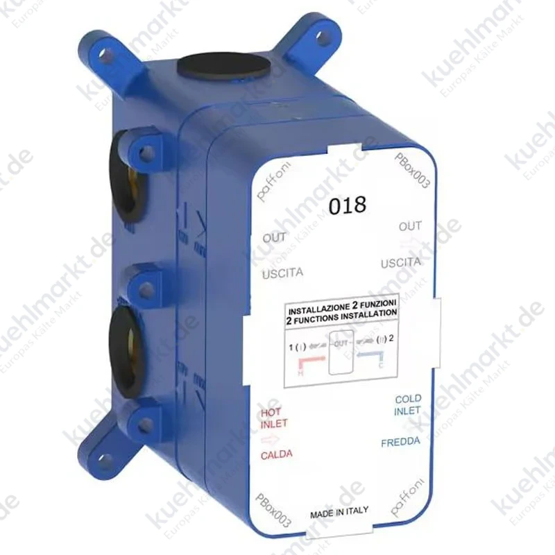 Paffoni Universeller Einbaukörper 2 Wege für Serie 018 PBOX003