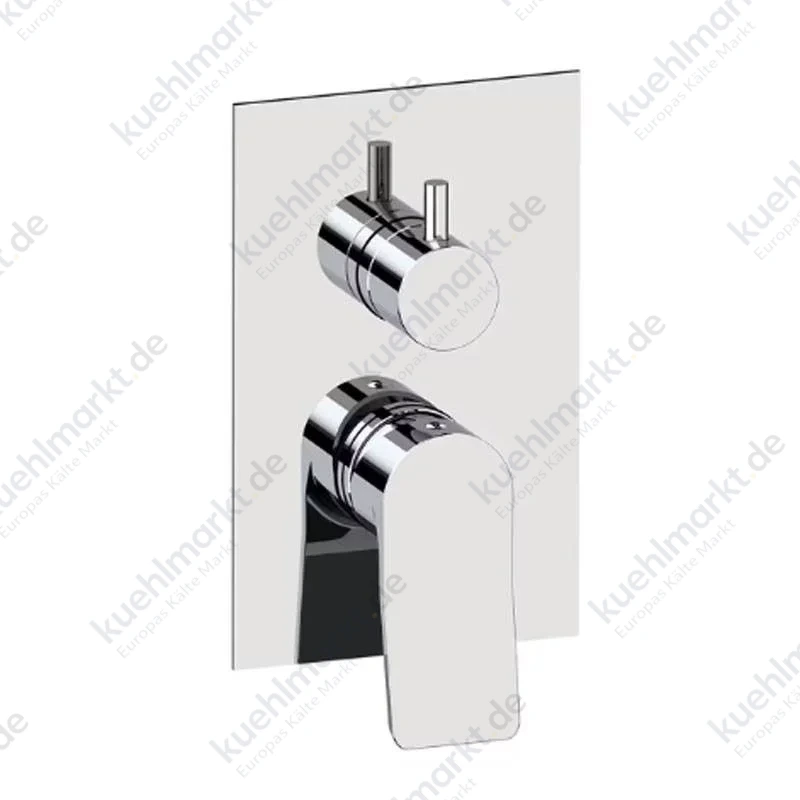 Paffoni Tilt Platte und Hebel 3-Wege quadratisch verchromt TIBOX019CR