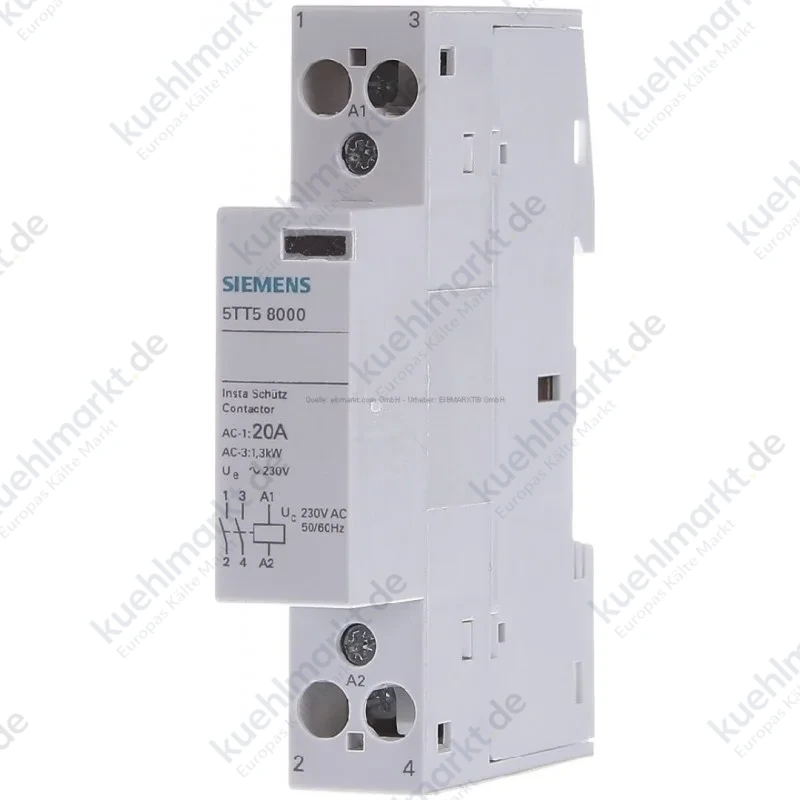 Siemens Schütz 2NO 20A 220VAC 1M 5TT58000