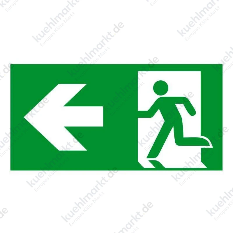Linergy Einseitiges Schild Notleuchte links Selfie 17m A171