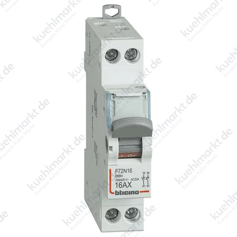 Bticino 2P 16A Trennschalter 1 Modul F72N16