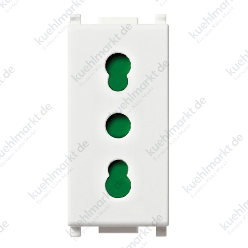 Vimar Plana 2P+E 16A Steckdose Typ P17/11 250V IP20 Weiß 14203