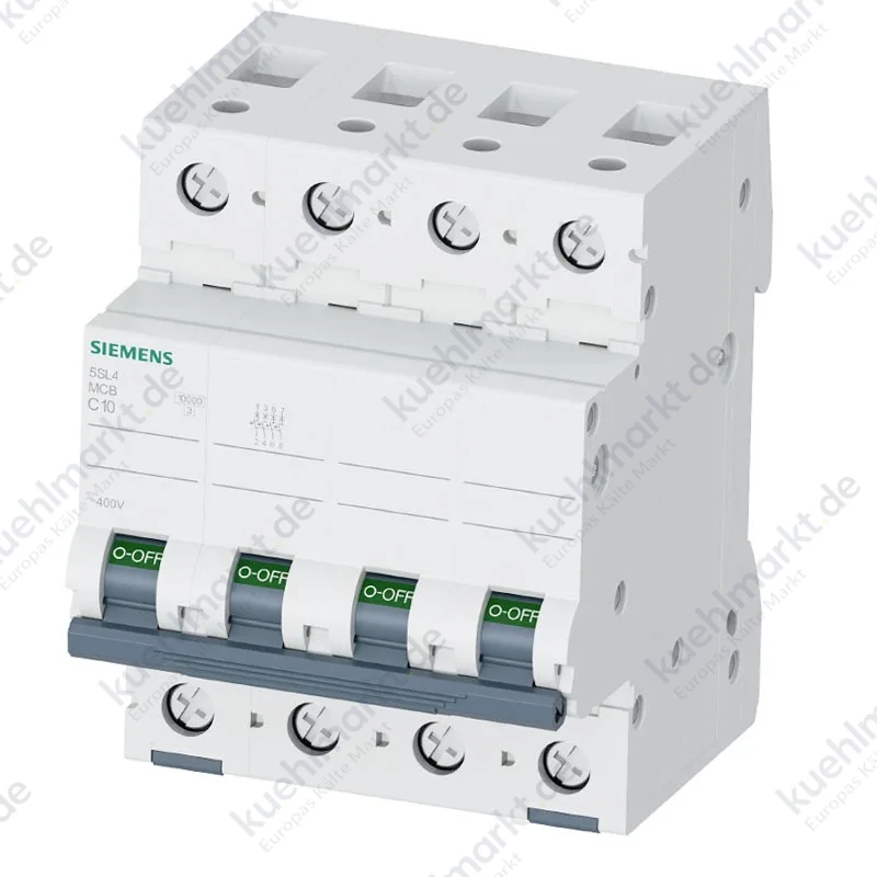 Siemens LS-Schalter 50A 4P 10KA D 4 Module 5SL44508
