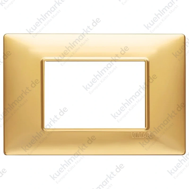 Vimar Plana Abdeckrahmen 3 Module Farbe Mattgold 14653.25