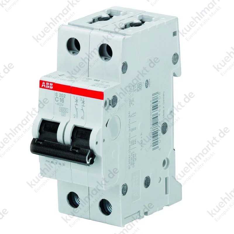 Abb Leitungsschutzschalter 2P 6A 4.5kA Kurve C 2M S598446