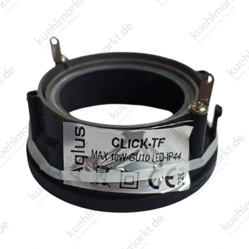 AqLus Click runder Festring GU10 schwarz A5-001TF.06