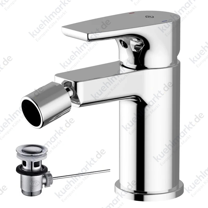Teorema Bing Bidetarmatur mit Ablaufgarnitur Verchromt 9B40111-001