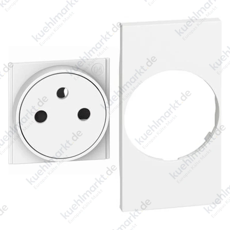 Bticino Living Now Cover + Abdeckung für französische/belgische Standardsteckdose FLAT KW55F