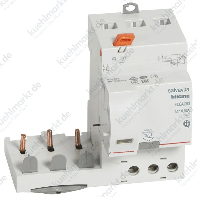 Bticino FI-Block 3P 63A AC 30mA G33AC63